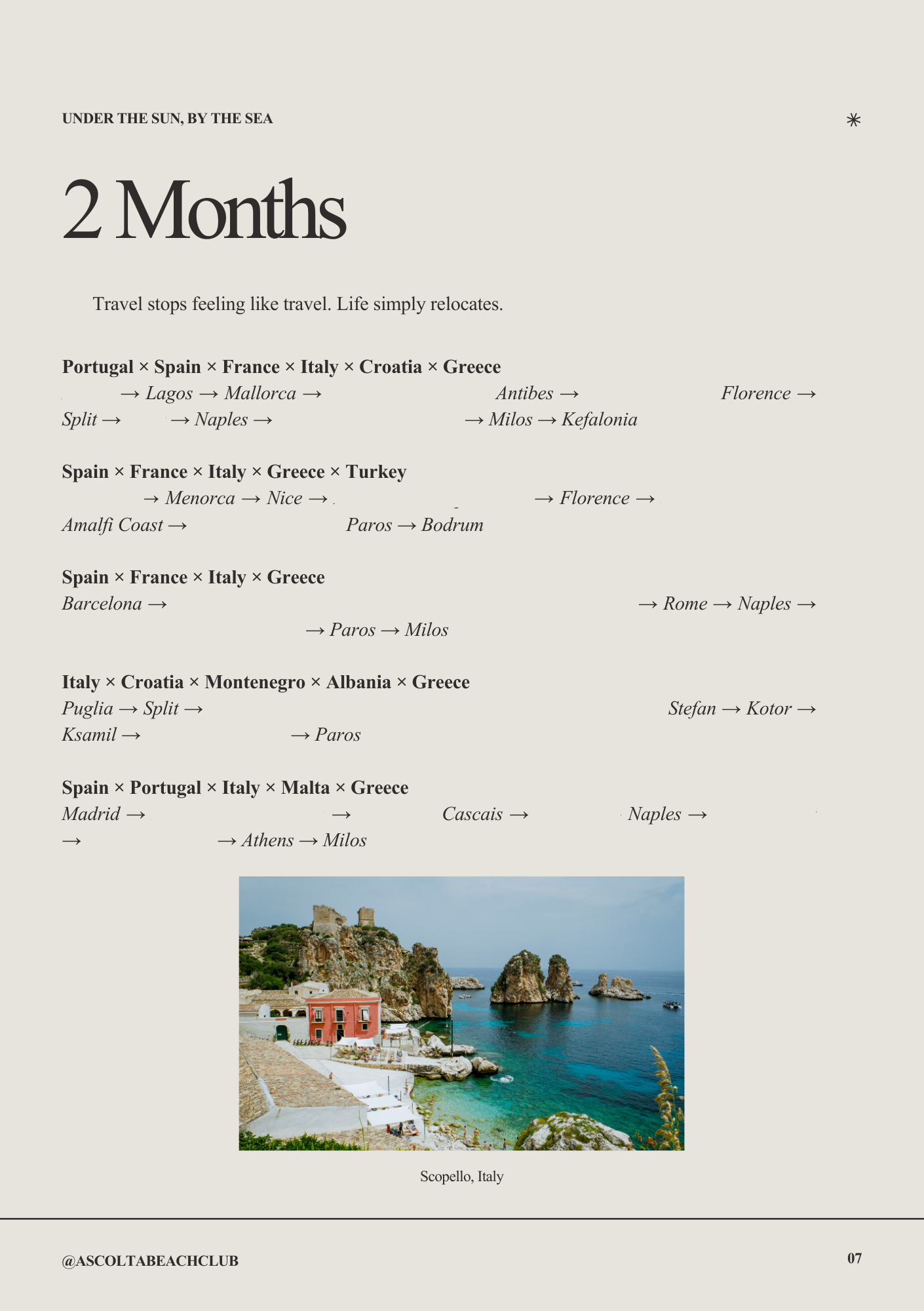 Mediterranean Summer Routes